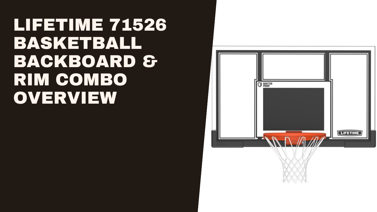 Amazon.com : Lifetime 71526 Backboard and Rim Competition Combo